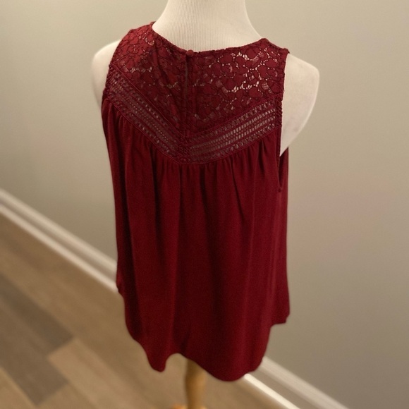 Joie Sleeveless Burgundy Blouse | Size M - Picture 5 of 5